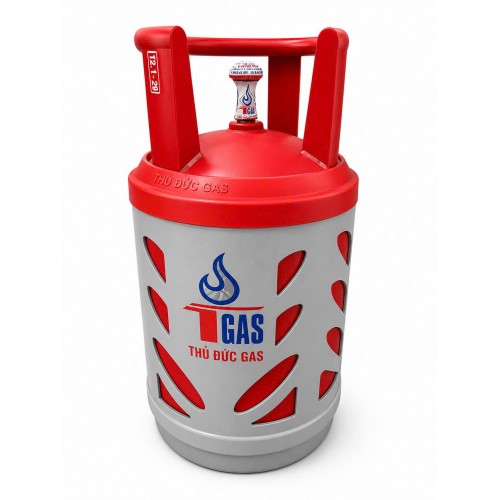 BÌNH GAS THỦ ĐỨC VỎ BỌC NHỰA ĐỎ 12KG